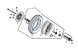 ORBIT II 50 45KMH (L8) EU drawing FRONT WHEEL