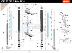 MRT-50-PRO-E4-SM-SUIZA-RED-JUMP-E4-SM drawing FRONT FORK OLLE