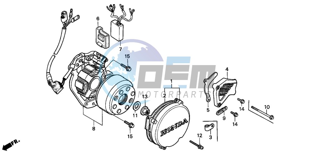 GENERATOR/C.D.I. UNIT/ LEFT CRANKCASE COVER