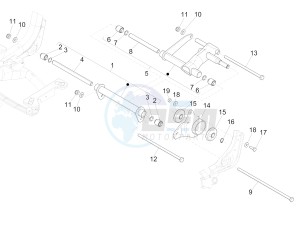 MEDLEY 150 4T IE ABS E4-2016-2018 (EMEA) drawing Swinging arm