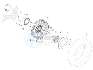 GTS 300 ie ABS (NAFTA) drawing Rear wheel