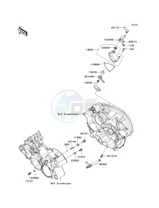 KRF 750 J [TERYX 750 FI 4X4 LE] (J9FA) J9FA drawing GEAR CHANGE MECHANISM