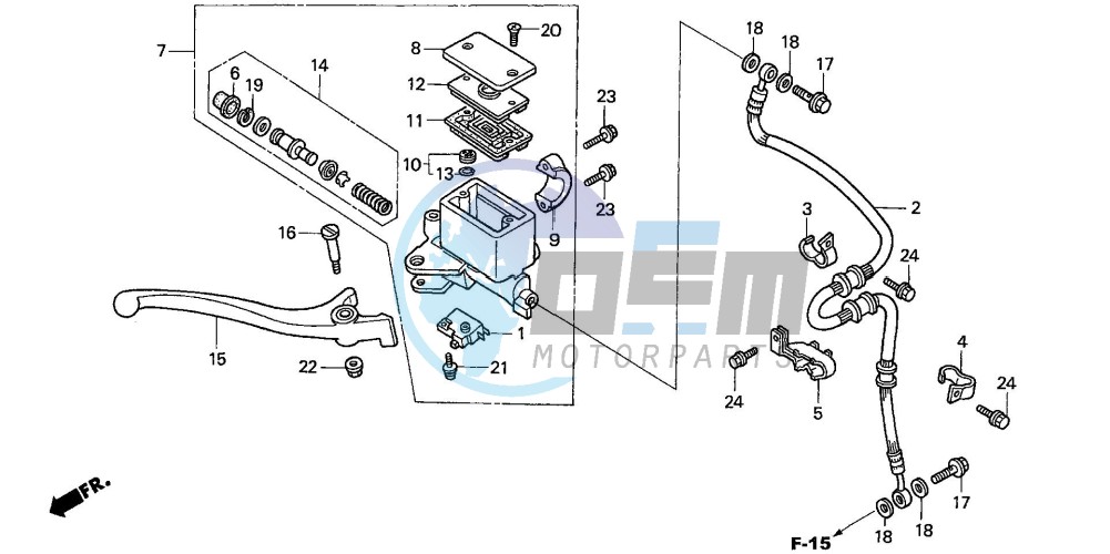 FR. BRAKE MASTER CYLINDER