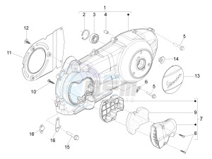 GTS 250 (EMEA, APAC) (AU, Eu, IL, J, Ri) drawing Crankcase cover - Crankcase cooling