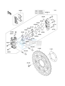 ZX 600 P [NINJA ZX-6R] (7F-8FA) P7F drawing FRONT BRAKE