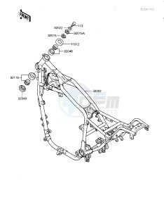 VN 700 A [LTD] (A1) [LTD] drawing FRAME