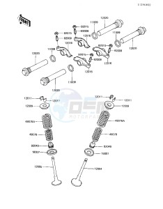 EX 305 B [GPZ 305] (B1) [GPZ 305] drawing ROCKER ARMS_VALVES