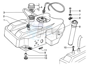 Hexagon 125 LX4 drawing Fuel Tank