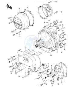 KZ 650 E [LTD] (E1) [LTD] drawing ENGINE COVERS