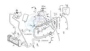 GP1 OPEN - 50 CC VTHPR1B1A EU2 drawing FUEL AND OIL TANK