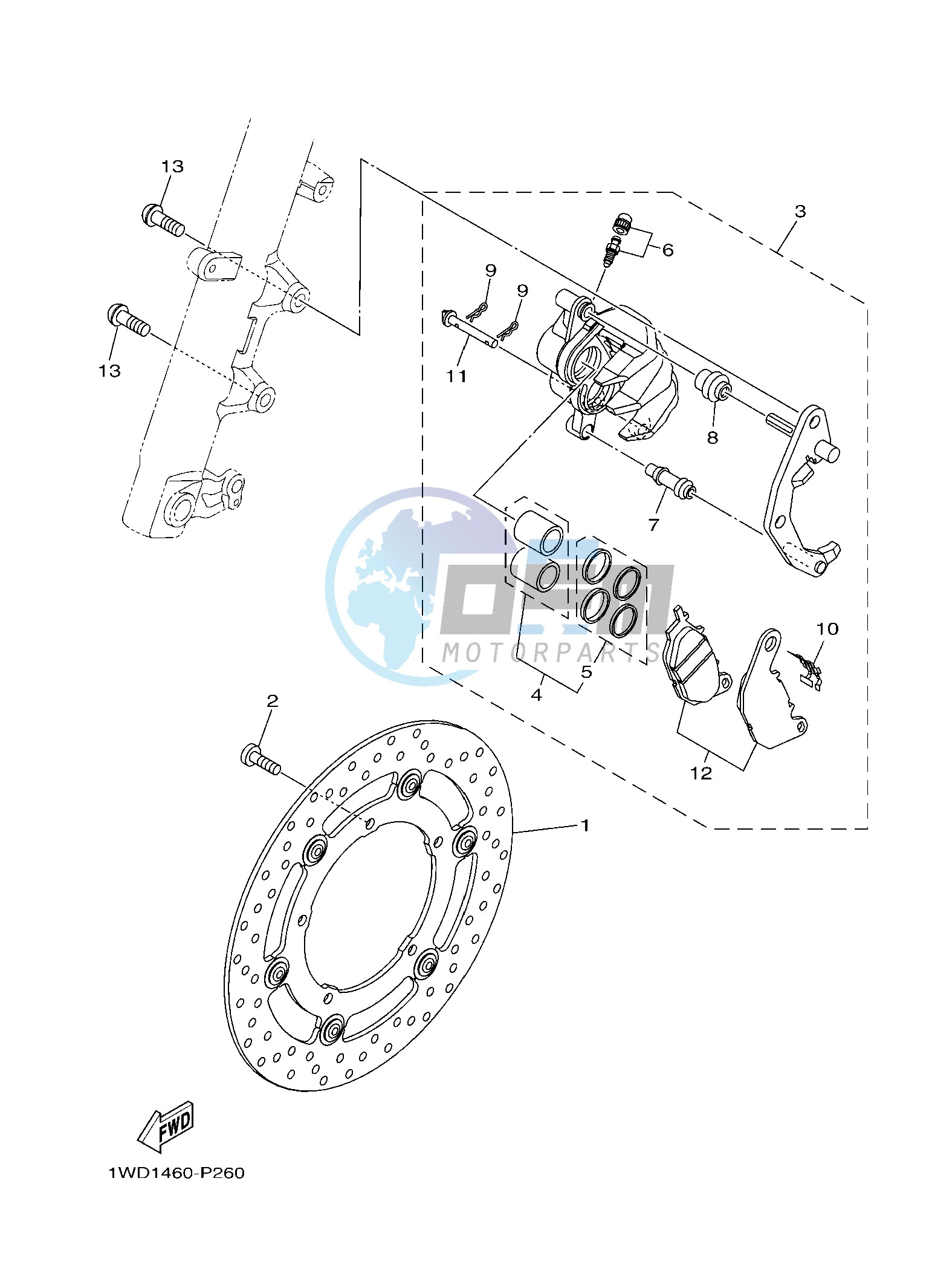 FRONT BRAKE CALIPER