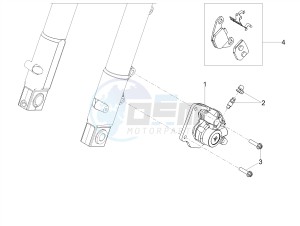 SMT 50 E4 (EMEA) drawing Front brake caliper