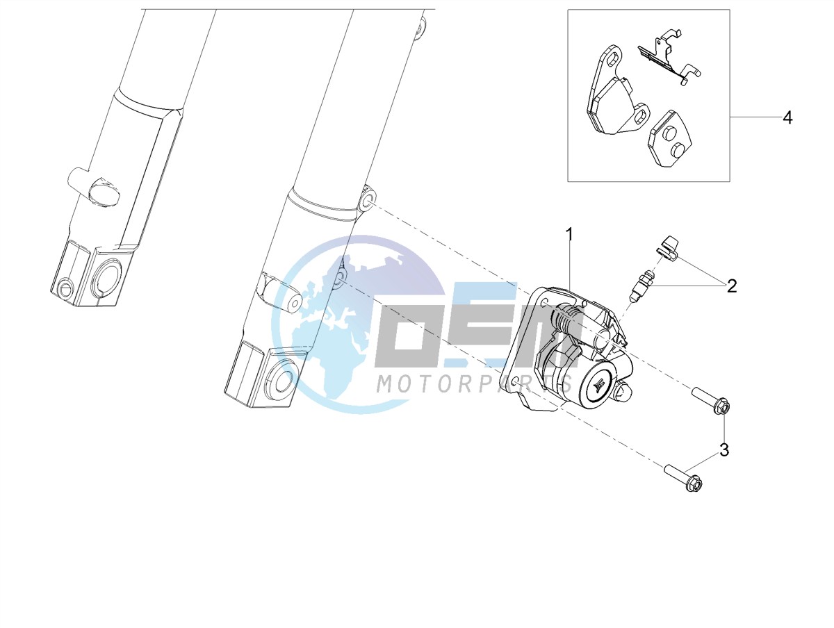 Front brake caliper