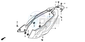 NSR50R drawing SIDE COVER