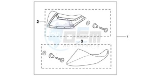 NC700SAC drawing KIT,FOOT DEFLECTOR