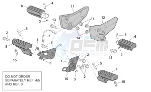 ETV 1000 Capo Nord - Rally Capo Nord drawing Foot rests