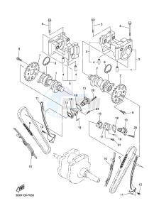 XVS1300A MIDNIGHT STAR (1CS4) drawing CAMSHAFT & CHAIN