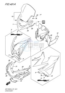 GSF-1250S ABS BANDIT EU drawing COWLING BODY