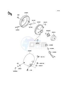 ELIMINATOR 125 BN125-A8 GB XX (EU ME A(FRICA) drawing Headlight(s)(WV)