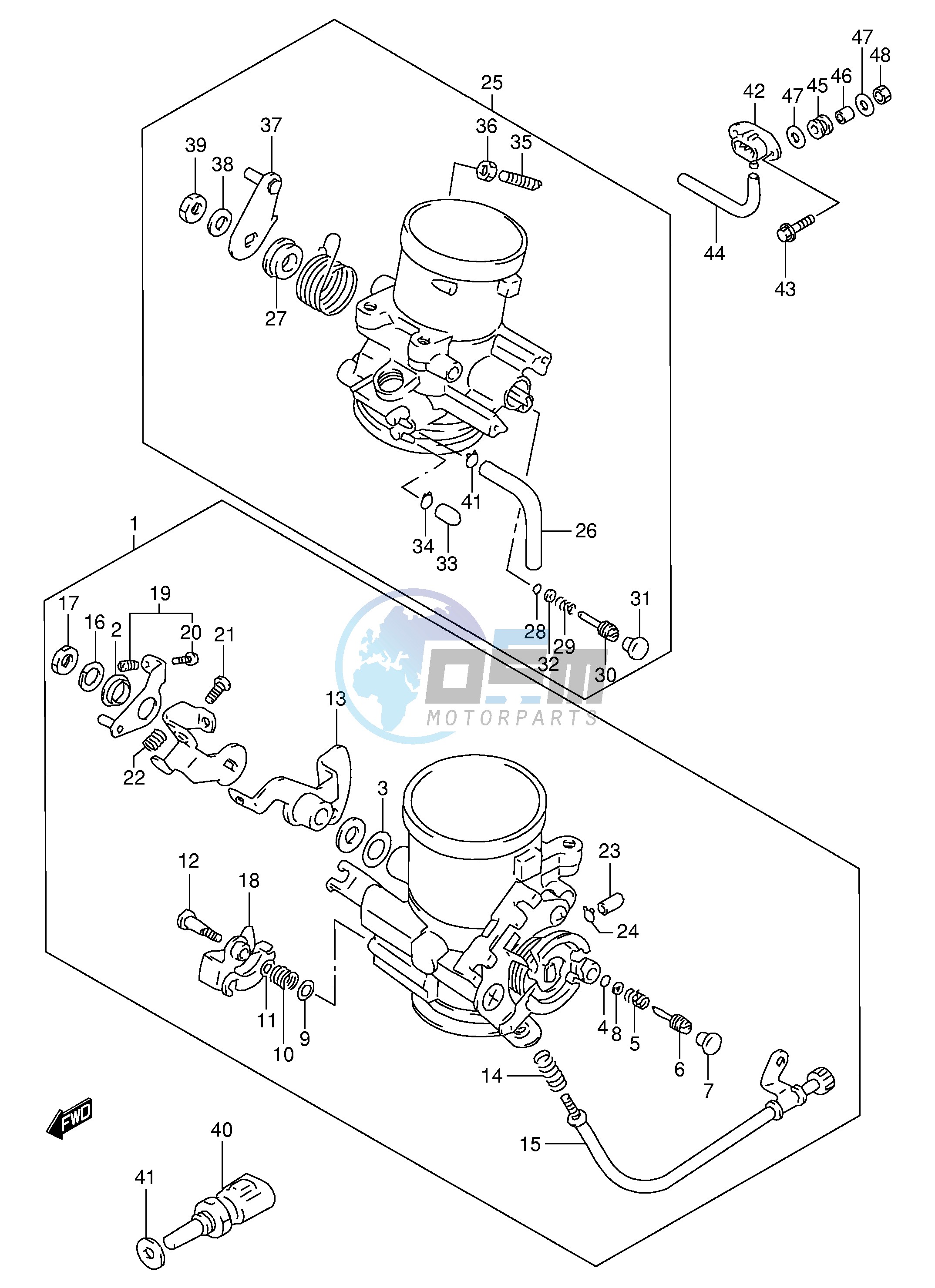 THROTTLE BODY (MODEL V)