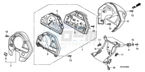 CB600FA3A UK - (E / ABS MKH ST) drawing METER