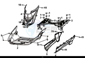 ORBIT III 50 (25 KM/H) (XE05W1-NL) (L8-M0) drawing FLOOR PANEL CENTER COVER