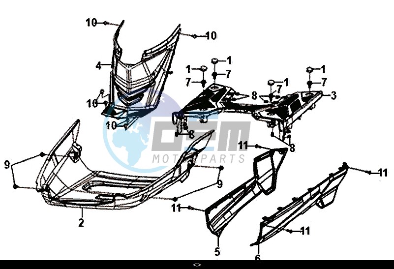 FLOOR PANEL CENTER COVER