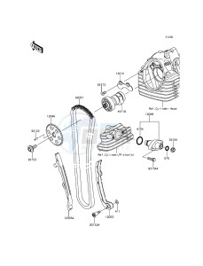 KLX150L KLX150EEF XX (EU ME A(FRICA) drawing Camshaft(s)/Tensioner