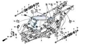 TRX250TE FOURTRAX ES drawing FRAME BODY