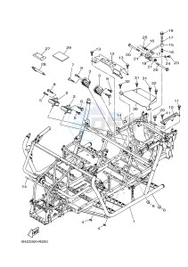 YXM700E YXM70VPHJ VIKING EPS HUNTER (B5FA) drawing FRAME