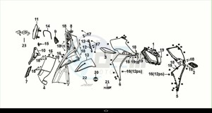 JET 14 200I (XC20W1-EU) (M1) drawing FRONT COVER INNER BOX