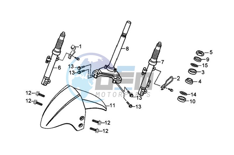 FRONT FENDER / FRONT FORK/ STEERING HEAD BEARING