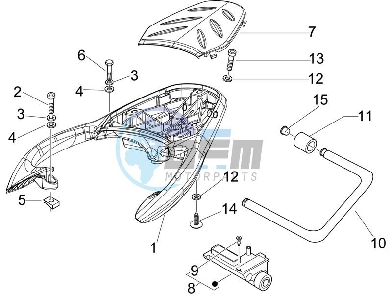 Rear luggage rack