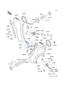 VN 1600 B [VULCAN 1600 MEAN STREAK] (B6F-B8FA) B7FA drawing CAMSHAFT-- S- -_TENSIONER