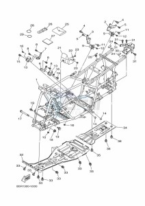 YFM450FWBD KODIAK 450 EPS (BEYL) drawing FRAME