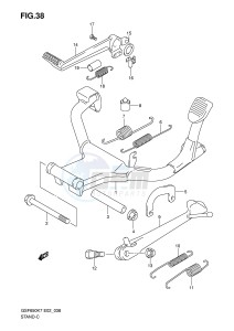 GSF650 (E2) Bandit drawing STAND