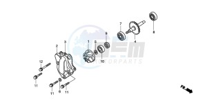 CR85R drawing WATER PUMP