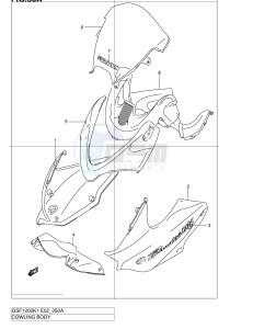 GSF1200 (E2) Bandit drawing COWLING BODY (GSF1200SK2)