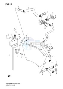 GSX-R600 (E3-E28) drawing RADIATOR HOSE