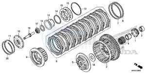 CBR1000RAG CBR1000 - Fireblade ABS Europe Direct - (ED) drawing CLUTCH