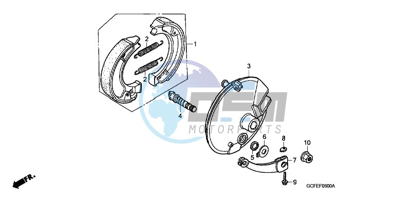 FRONT BRAKE PANEL