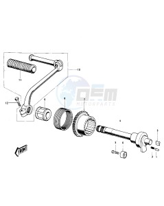 MC1 (A-B) 90 drawing KICKSTARTER MECHANISM -- 73-75 MC1_MC1-A_MC1-B- -