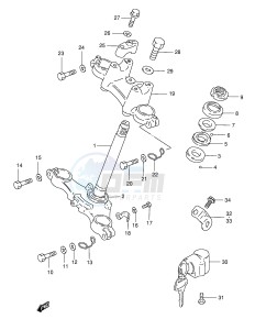 TS185ER (E1) drawing STEERING STEM (E1,E24,E71)