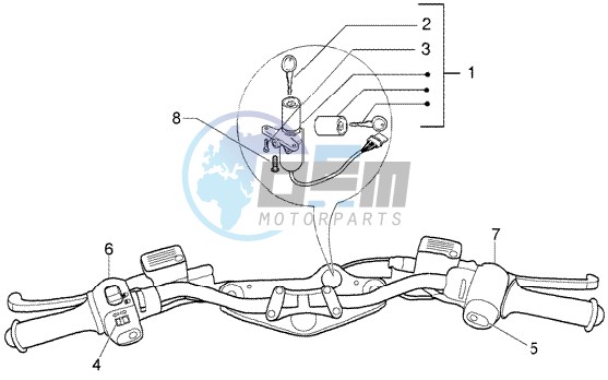 Electrical device - key operated switch