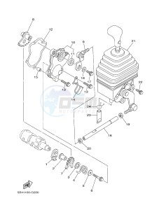 YXR700F YXR7FSPD RHINO 700 SPORTS EDITION (1RBM 1RBN 1RBP) drawing SHIFT SHAFT