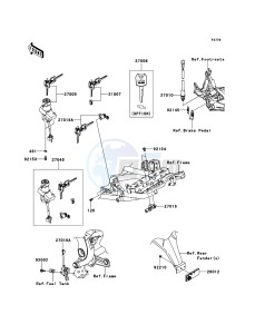 VERSYS KLE650CBF GB XX (EU ME A(FRICA) drawing Ignition Switch