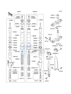 KX 85 A [KX85 MONSTER ENERGY] (A6F - A9FA) A9F drawing FRONT FORK -- A7F - A9FA- -