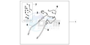 XL1000VA9 France - (F / ABS CMF) drawing PANNIER STAY SET