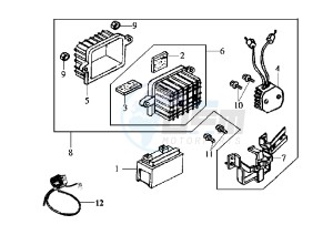 JOYRIDE EU2 - 125 cc drawing BATTERY