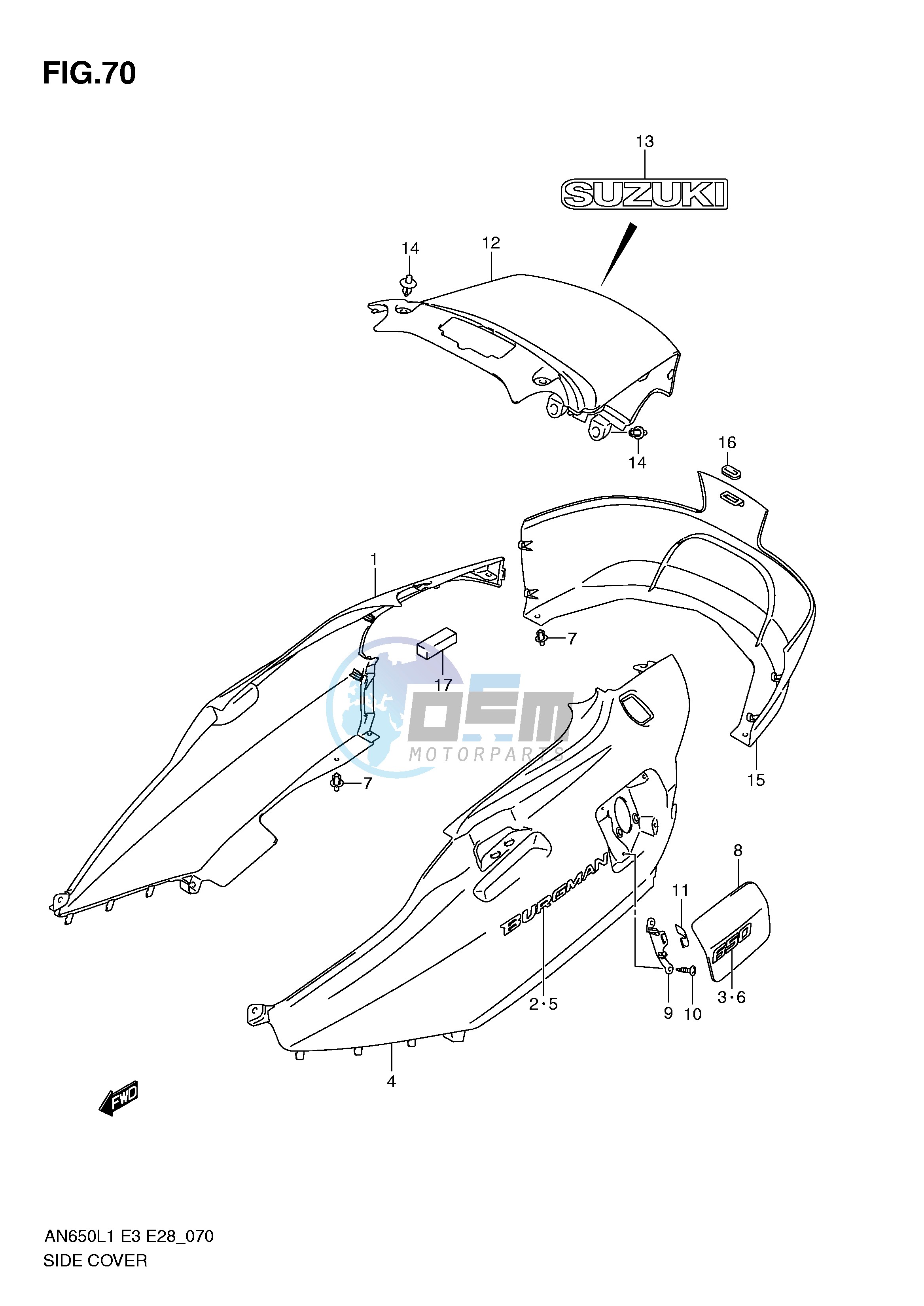 SIDE COVER (AN650L1 E3)